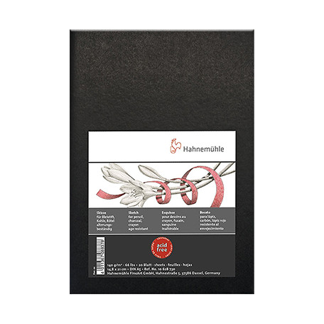 Szkicownik Sketch Booklet Black Hahnemuhle A5, 140 g/m²