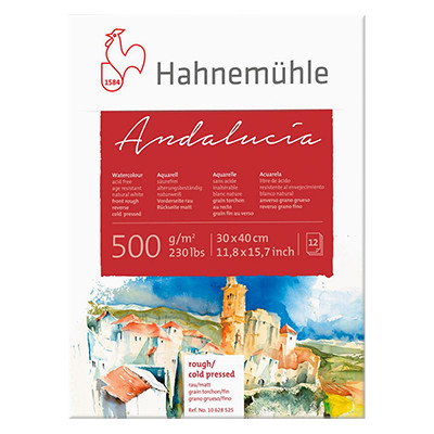 Blok akwarelowy Andalucia Hahnemuhle 30 x 40 cm, 500 g/m²