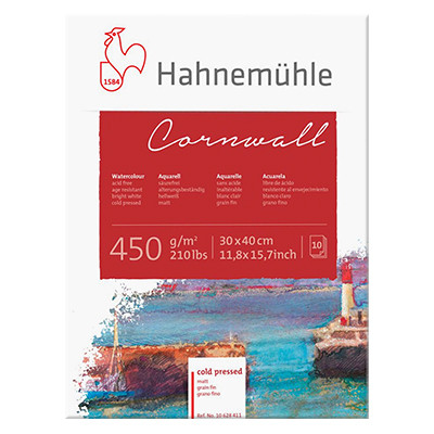 Blok akwarelowy Cornwall Hahnemuhle CP 30 x 40 cm, 450 g/m²