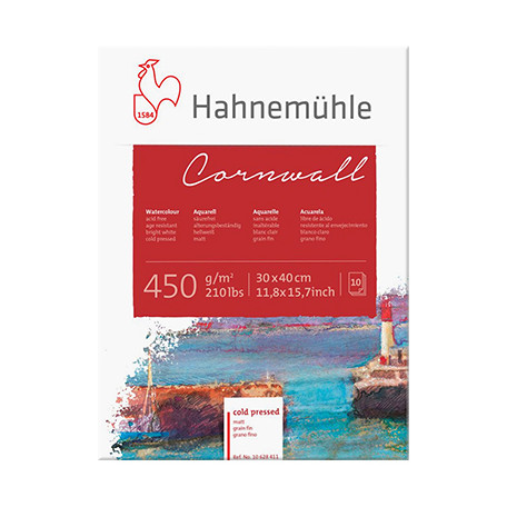 Blok akwarelowy Cornwall Hahnemuhle CP 30 x 40 cm, 450 g/m²