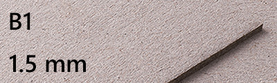 Tektura introligatorska szara 1.5 mm B1, 10 arkuszy