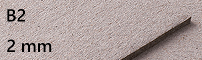 Tektura introligatorska szara 2 mm B2, 10 arkuszy