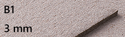Tektura introligatorska szara 3 mm B1, 10 arkuszy