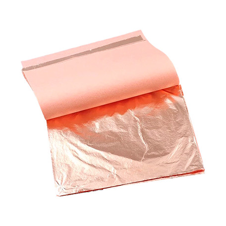 Szlagmetal miedziany, 25 płatków 14 x 14 cm