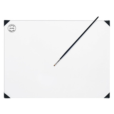 Paleta malarska szklana POSH, transparentna 40 x 50 cm