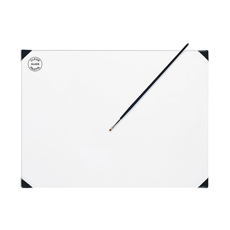 Paleta malarska szklana POSH, transparentna 40 x 50 cm