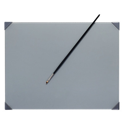 Paleta malarska szklana POSH, szara, 30 x 40 cm