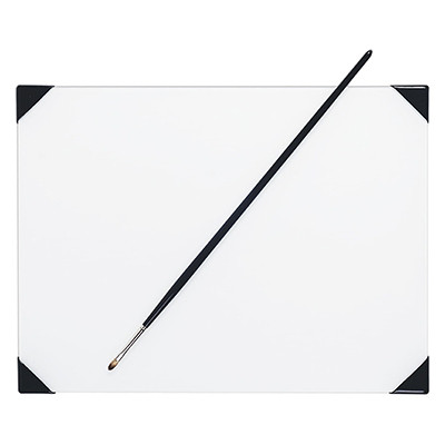 Paleta malarska szklana POSH, biała, 23 x 30 cm