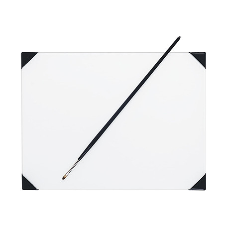 Paleta malarska szklana POSH, biała, 23 x 30 cm