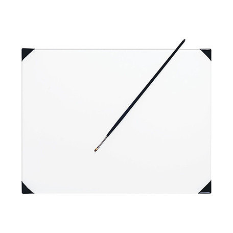 Paleta malarska szklana POSH, biała, 23 x 30 cm