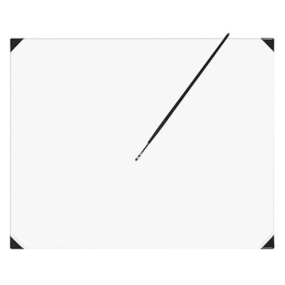 Paleta malarska szklana POSH, biała, 40 x 50 cm