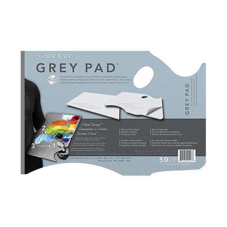 Grey Pad Hand -paleta malarska papierowa