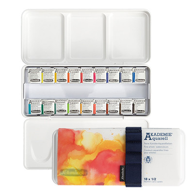Komplet akwareli Akademie Schmincke 18 półkostek