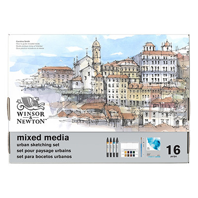 Zestaw artystyczny Urban Sketching Mixed Media W&N, 16 elem.