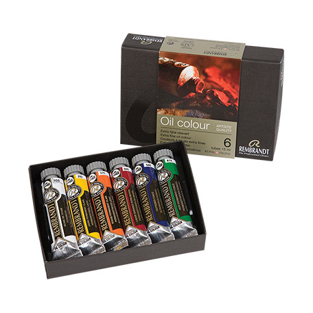 Farby olejne Talens Rembrandt, 6 x 15 ml