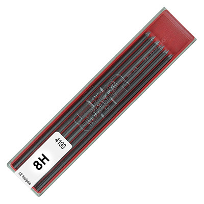 Wkłady grafitowe 4190, Koh-I-Noor, 12 x 2mm, 8H
