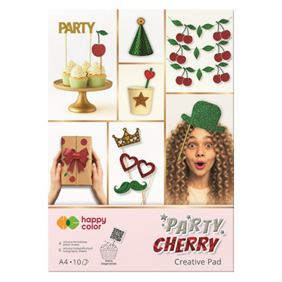 Party Cherry, blok papieru ozdobnego, Happy Color A4