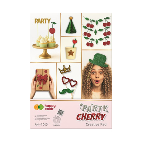 Party Cherry, blok papieru ozdobnego, Happy Color A4