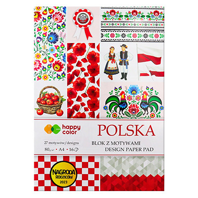 Blok z motywami - Polska, Happy Color, A4