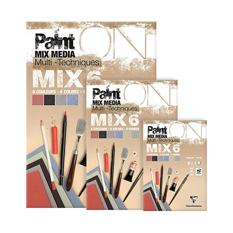 Paint ON MIX6, blok mix media A4, Clairefontaine