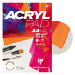 Blok do farb wodnych Acryl Pad Clairefontaine 15 ark. A4