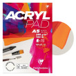 Blok do farb wodnych Acryl Pad Clairefontaine 15 ark. A5