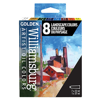 Landscape Colors zestaw farb olejnych Williamsburg, 8 kolorów