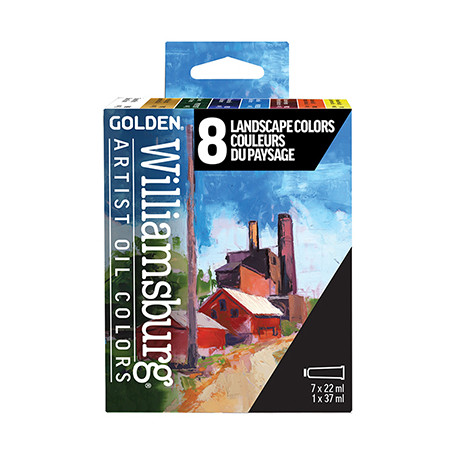 Landscape Colors zestaw farb olejnych Williamsburg, 8 kolorów