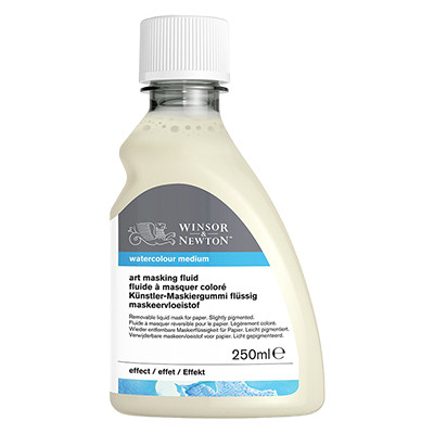Płyn maskujący żółty do akwareli, Winsor&Newton, 250ml