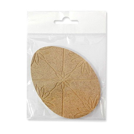 Pisanka nr 16, płyta MDF, 7 x 10 cm