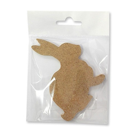 Królik, płyta MDF, 7 x 10 cm