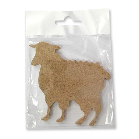 Owca, płyta MDF, 7 x 10 cm