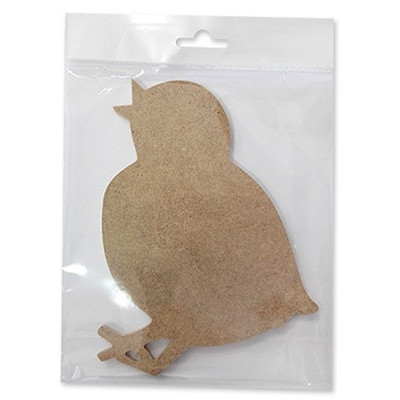 Kurczak, płyta MDF, 17,5 x 18 cm