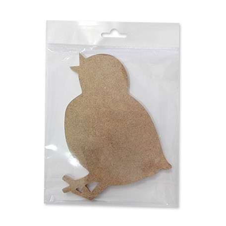 Kurczak, płyta MDF, 17,5 x 18 cm