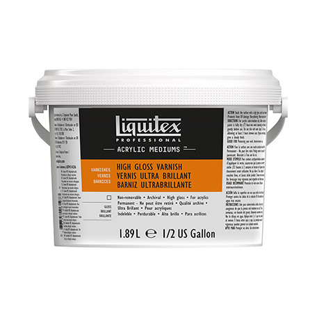 Werniks błyszczący - high gloss do farb akrylowych Liquitex 1.89 l