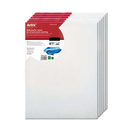 30 x 40 cm, podobrazia bawełniane Artix, 6 sztuk