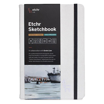 Szkicownik Etchr Sketchbook Portrait CP, 230 g/m, A5