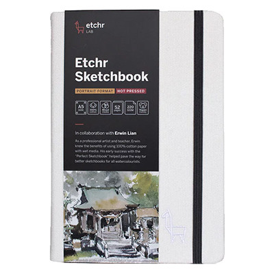 Szkicownik Etchr Sketchbook Portrait HP, 220 g/m, A5