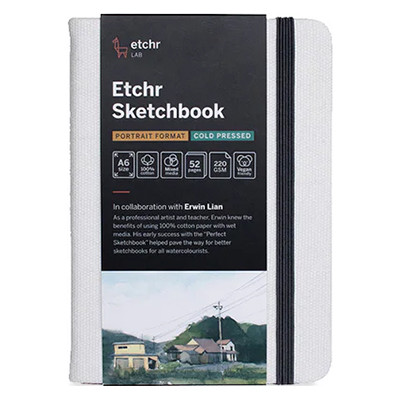 Szkicownik Etchr Sketchbook Portrait CP, 230 g/m, A6