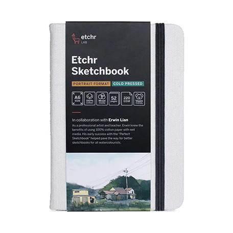 Szkicownik Etchr Sketchbook Portrait CP, 230 g/m, A6