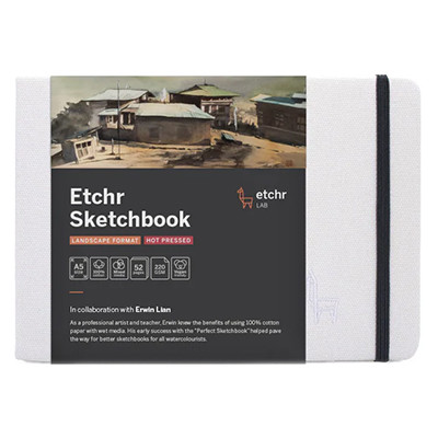 Szkicownik Etchr Sketchbook Landscape HP, 220 g/m, A5