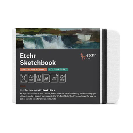Szkicownik Etchr Sketchbook Landscape CP, 230 g/m, A6