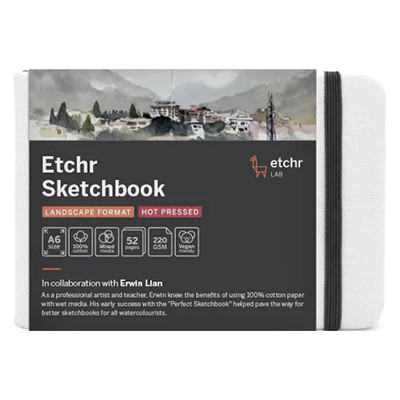 Szkicownik Etchr Sketchbook Landscape HP, 220 g/m, A6