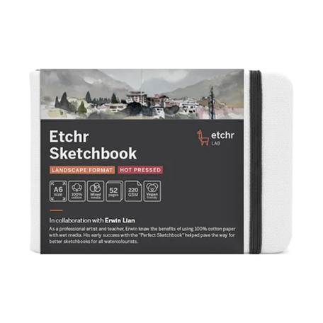 Szkicownik Etchr Sketchbook Landscape HP, 220 g/m, A6