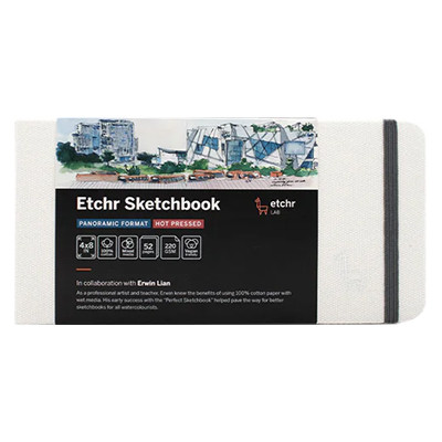 Szkicownik Etchr Sketchbook Panoramic HP, 220 g/m, 10 x 20 cm