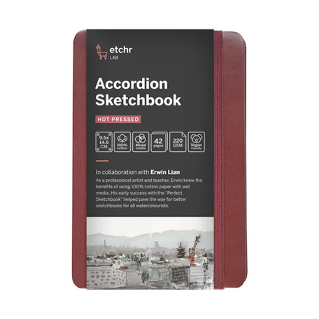 Szkicownik Accordion Sketchbook Etchr HP, 220 g/m, 9 x 14 cm