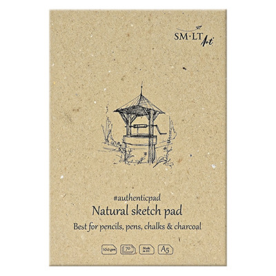 Blok szkicowy klejony Natural A5 SMLT