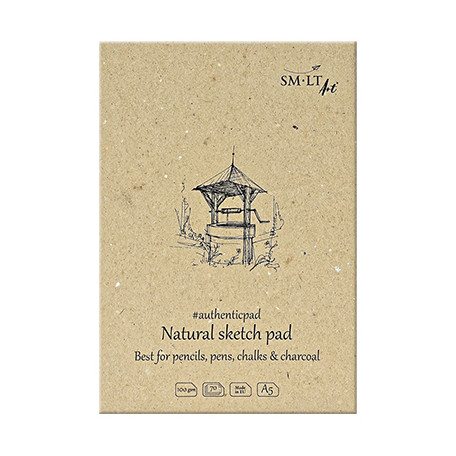 Blok szkicowy klejony Natural A5 SMLT