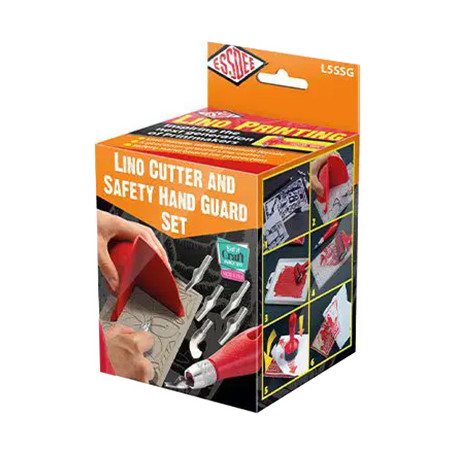 Zestaw do linorytu Essdee, dłuta + narożnik