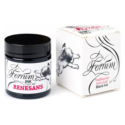 Ferrum tradycyjny czarny tusz Renesans 30 ml